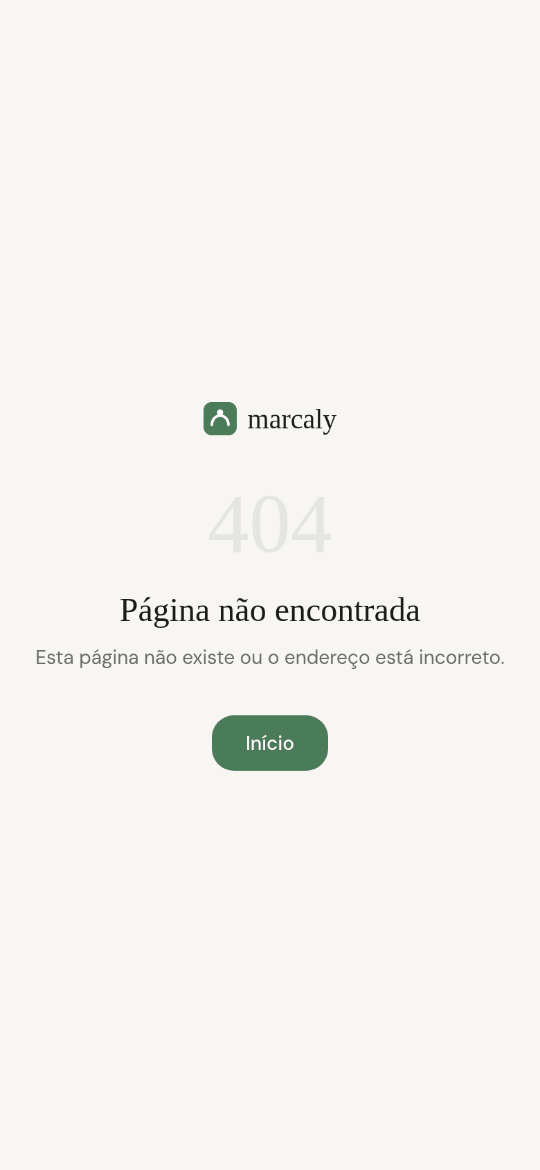 Página de marcação pública da clínica no telemóvel